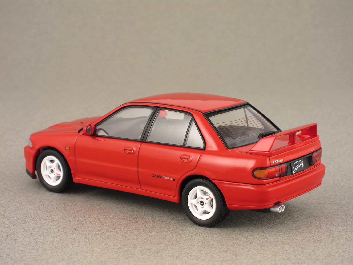 HPI 1:43 Mitsubishi Lancer Evo II red 8559 model car 8559