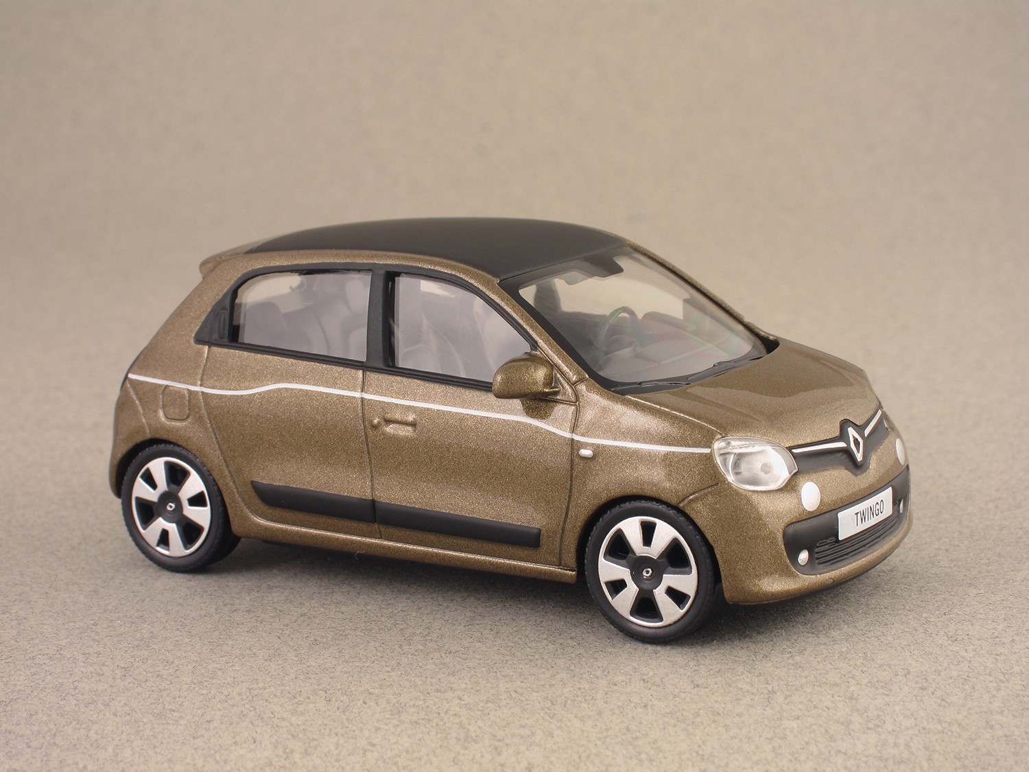 Renault Twingo 3 Brun Cappuccino (Norev) 1/43e