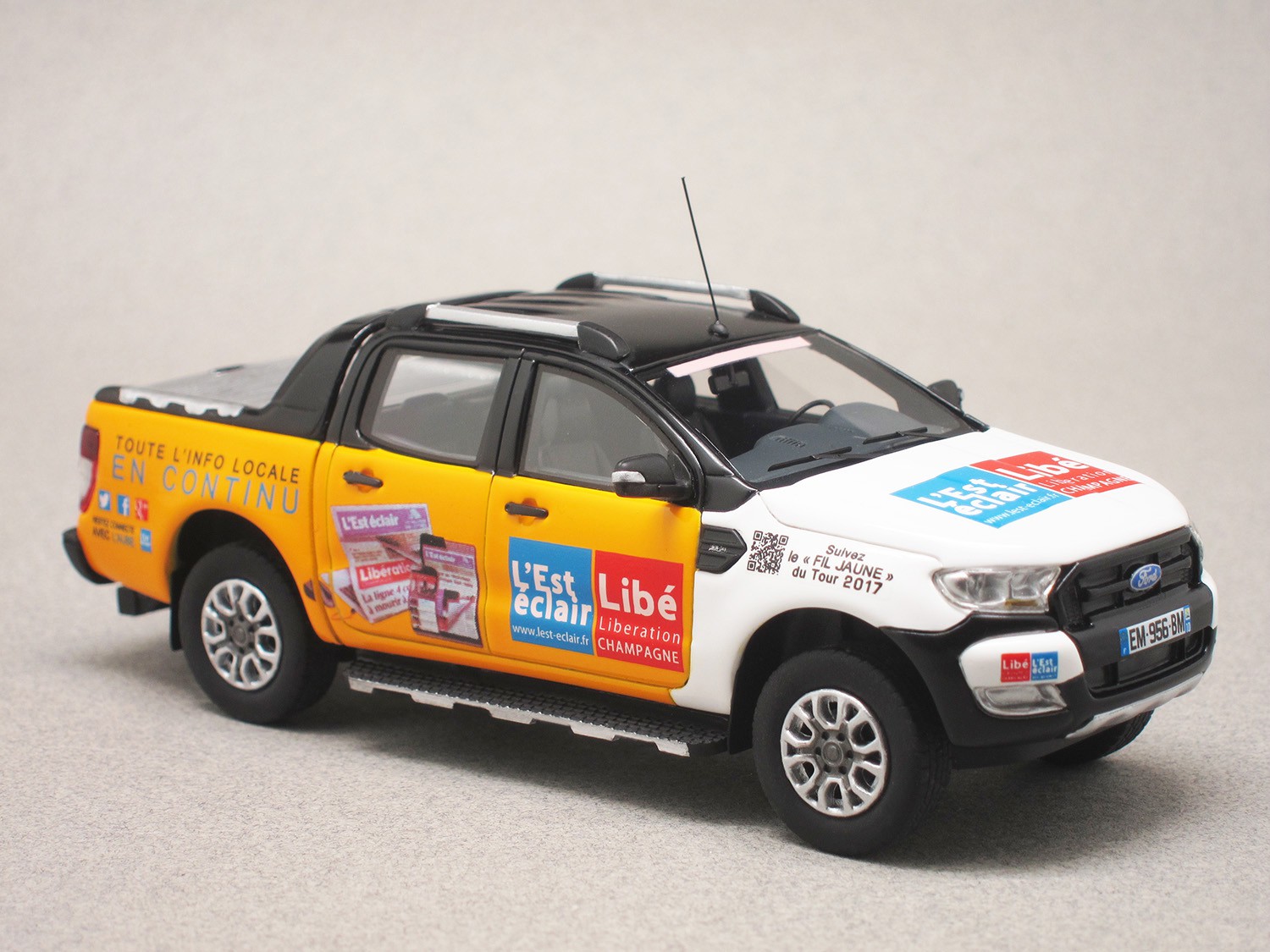 Ford Ranger Tour de France 2017 "L'Est Éclair" (Alarme) 1:43