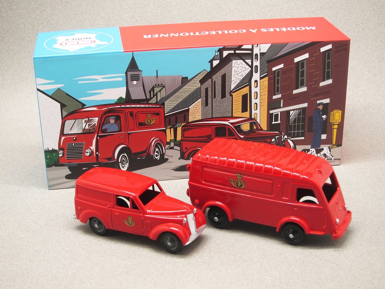 Set Renault Dauphinoise & 1000 kg Belgium Post (CIJ Norev) 1:43