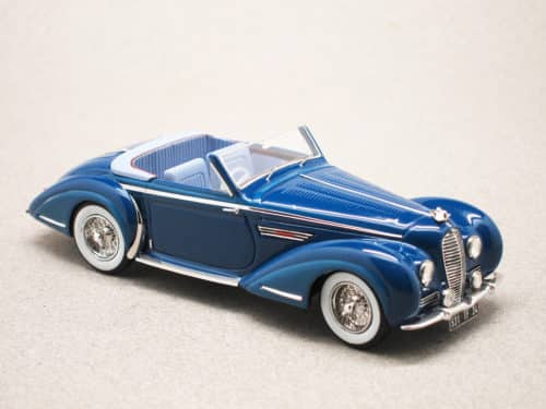 Delahaye 135 cabriolet Chapron 1947 bleu (Esval) 1/43e
