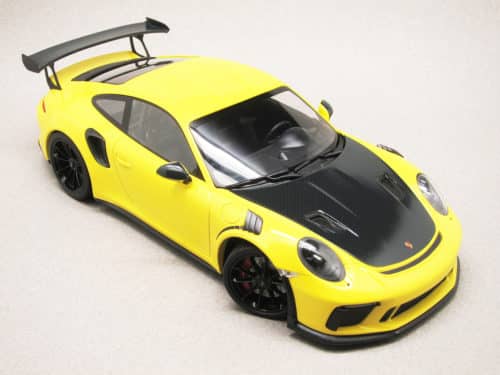 Porsche 911 GT3 RS 991.2 jaune (Minichamps) 1/18e