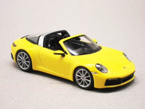 Porsche 911 Targa 4S 992 jaune (Minichamps) 1/43e