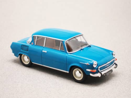Skoda 1000 MBX bleue (IXO) 1/43e