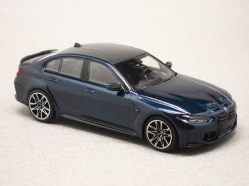 BMW M3 Competition G80 bleue (Minichamps) 1/43e
