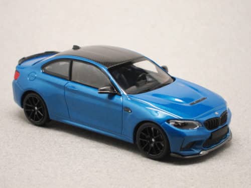 BMW M2 CS (F22) 2020 bleue roues noires (Minichamps) 1/43e