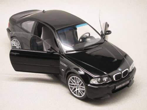 BMW M3 CSL E46 noire (Solido) 1/18e