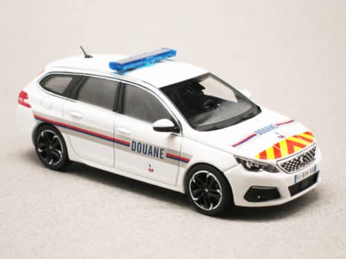 Peugeot 308 SW 2018 French customs (Norev) 1:43