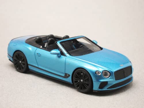 Bentley GTC Speed 2022 bleue (TrueScale) 1/43e