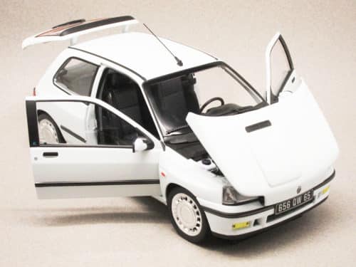 Renault Clio 16S 1991 blanche (Norev) 1/18e