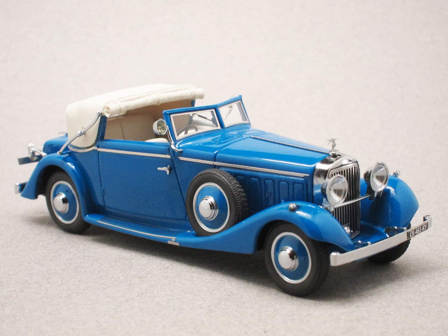 Hispano-Suiza J12 Fernandez & Darrin semi-fermée bleue (Esval) 1/43e