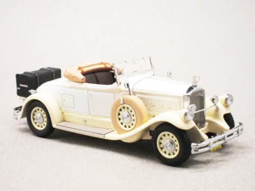 Pierce-Arrow Model B roadster 1930 blanc (Esval) 1/43e