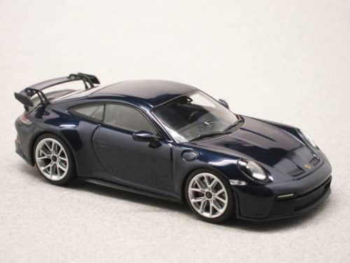 Porsche 911 GT3 992 bleu métal (Minichamps) 1/43e