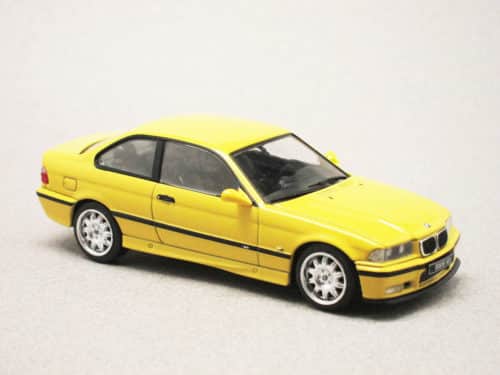BMW M3 Coupé E36 jaune 1996 (Solido) 1/43e
