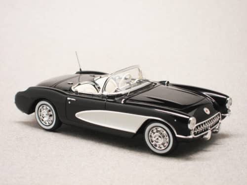 Chevrolet Corvette C1 V8 1956 noire (Schuco) 1/43e